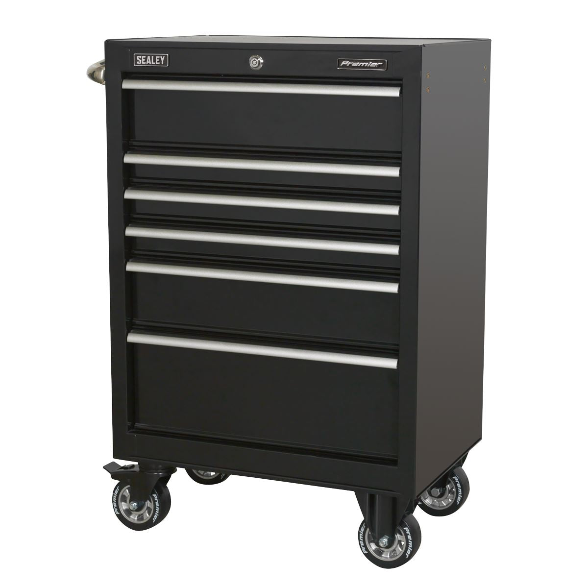 Sealey PTB67506 Rollcab 6 Drawer 675mm Heavy-Duty Black Sealey