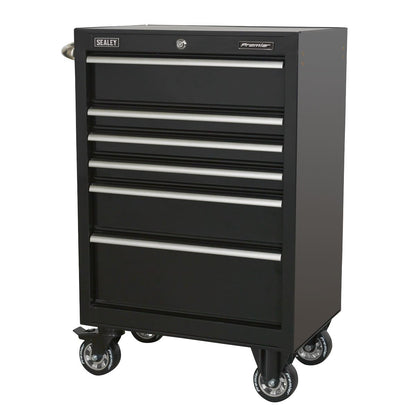 Sealey PTB67506 Rollcab 6 Drawer 675mm Heavy-Duty Black Sealey