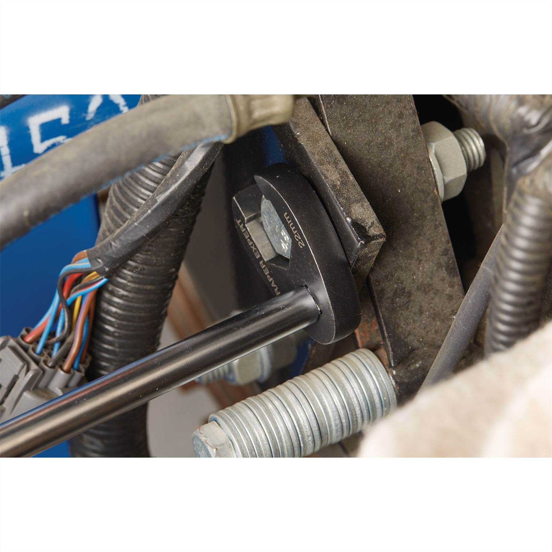 Draper 61034 Metric Crow Foot Spanner Set on a Metal Rail 3/8" Sq. Dr. 8 Piece Draper