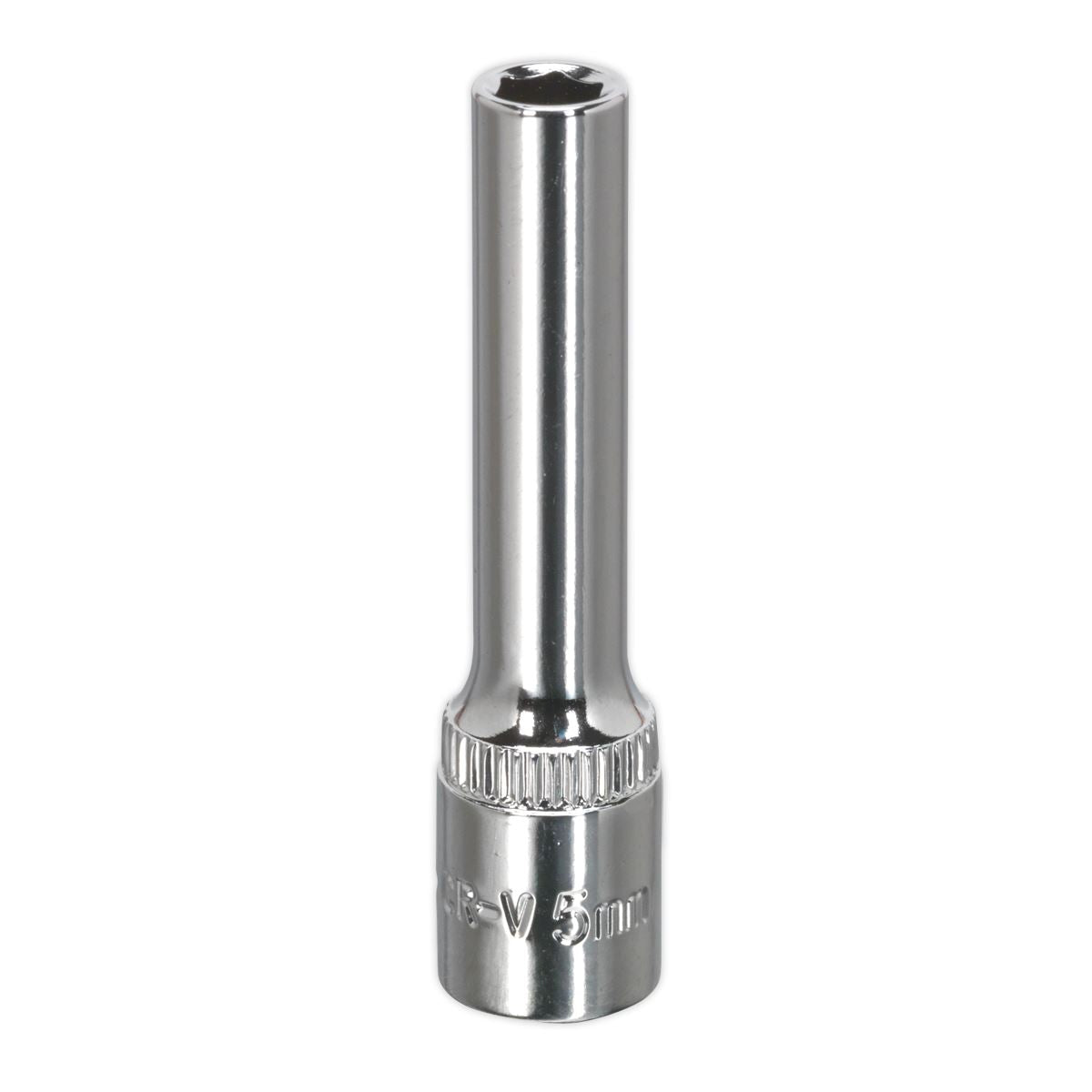 Sealey SP1405D WallDrive® Socket 5mm Deep 1/4"Sq Drive Fully Polished Sealey