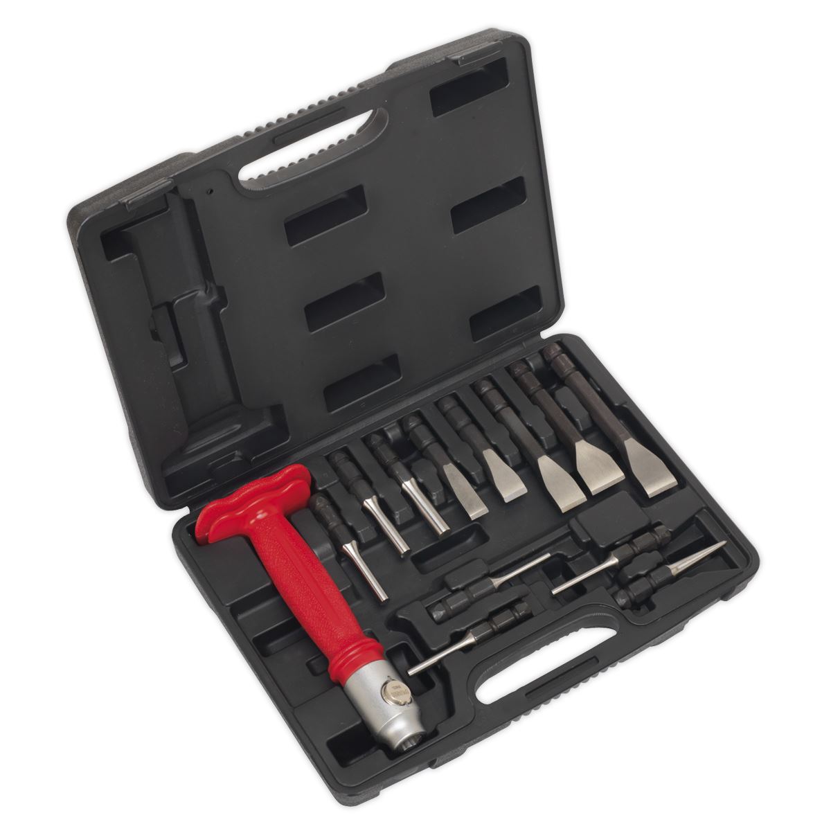 Sealey AK9215 Interchangeable Punch & Chisel Set 13pc Sealey