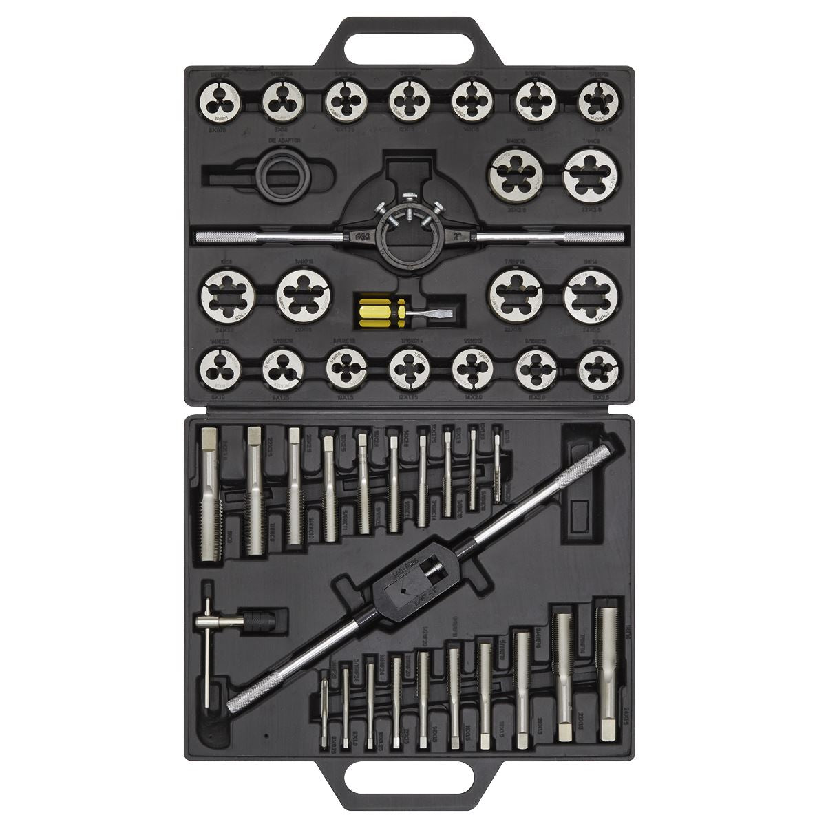 Sealey AK303IMP Tap & Die Set 45pc Split Dies Imperial Sealey