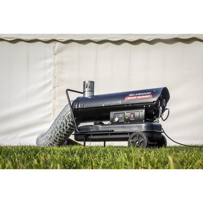 Sealey ABI1000 Space Warmer® Indirect Kerosene/Diesel Heater 102,000Btu/hr with Wheels Sealey