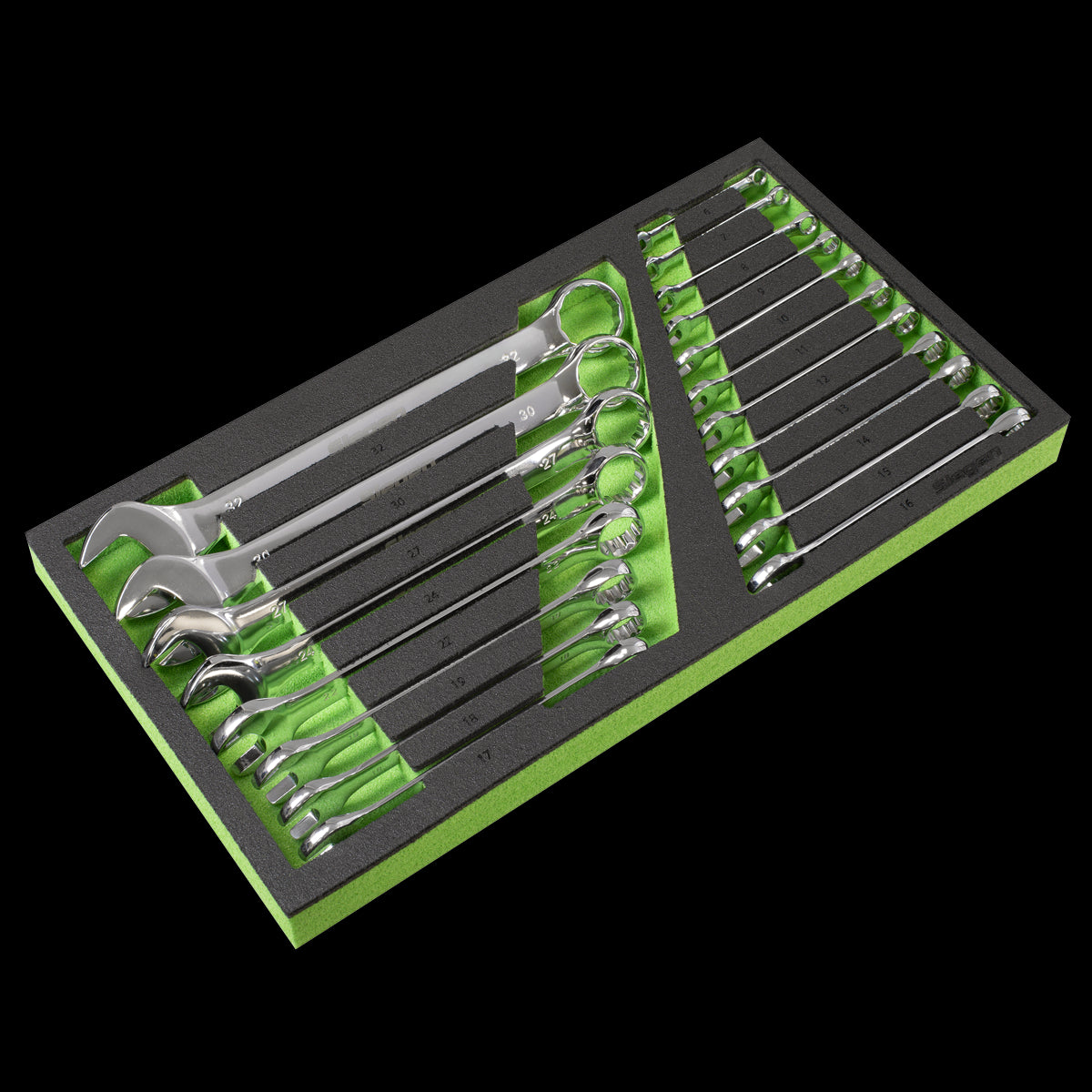 Sealey AP35TBCOMBO Tool Chest & Tools Combination 16 Drawer with Ball-Bearing Slides - Black/Grey Sealey