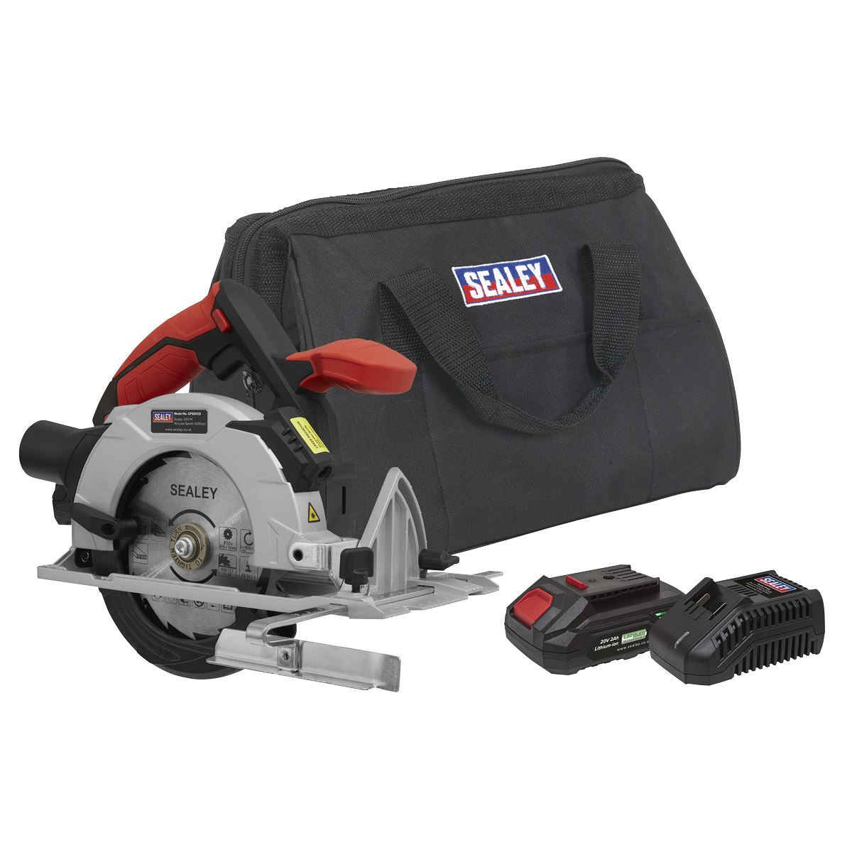 Sealey CP20VCSKIT1 Circular Saw Kit 20V 2Ah SV20 Series Ø150mm Sealey