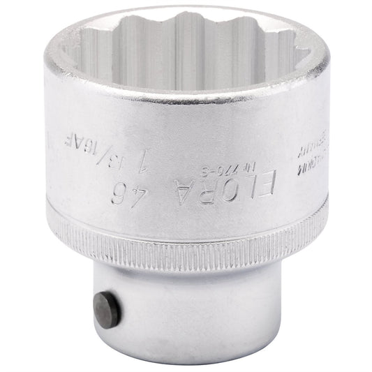 Elora 00848 Bi-Hexagon Socket 46mm-1.13/16" 3/4" Sq. Dr. Elora