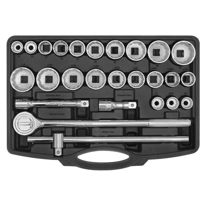 Sealey AK2582 Socket Set 26pc 3/4"Sq Drive 12-point WallDrive® Sealey