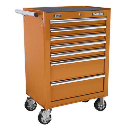 Sealey AP26479TO Rollcab 7 Drawer with Ball-Bearing Slides - Orange Sealey
