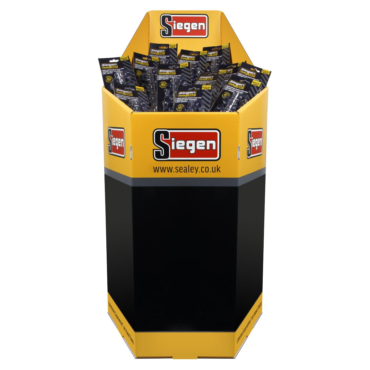 Siegen S0866 Crow's Foot Open-End Spanner Set 10pc 3/8"Sq Drive Metric Siegen