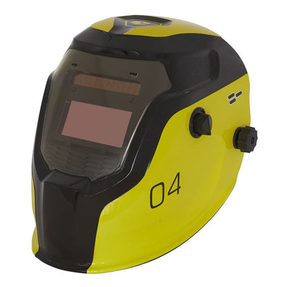 Sealey PWH4 Auto Darkening Welding Helmet - Shade 9-13 - Yellow Sealey