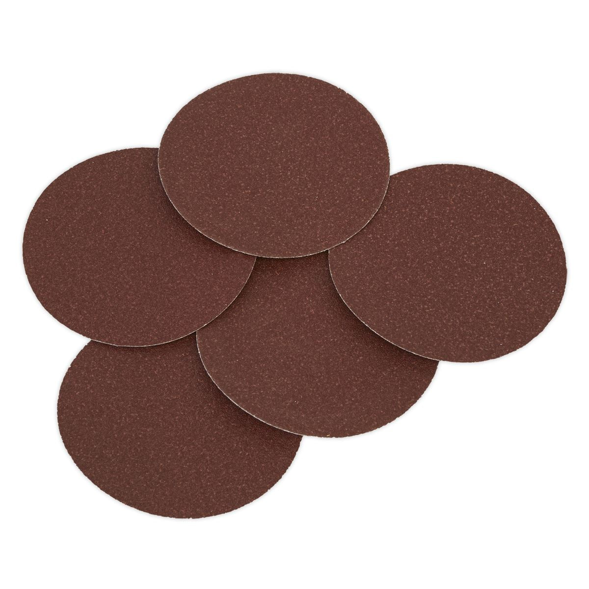 Sealey SSD01 Sanding Disc Ø125mm 80Grit Adhesive Backed Pack of 5 Sealey