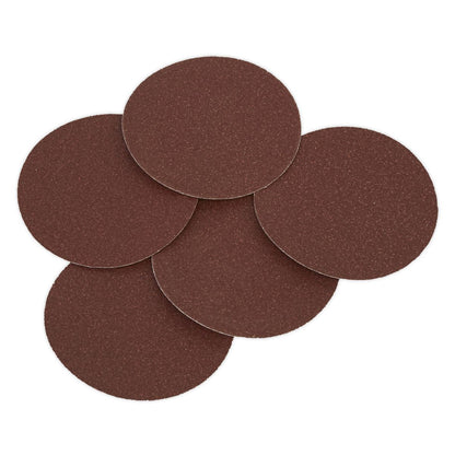 Sealey SSD01 Sanding Disc Ø125mm 80Grit Adhesive Backed Pack of 5 Sealey