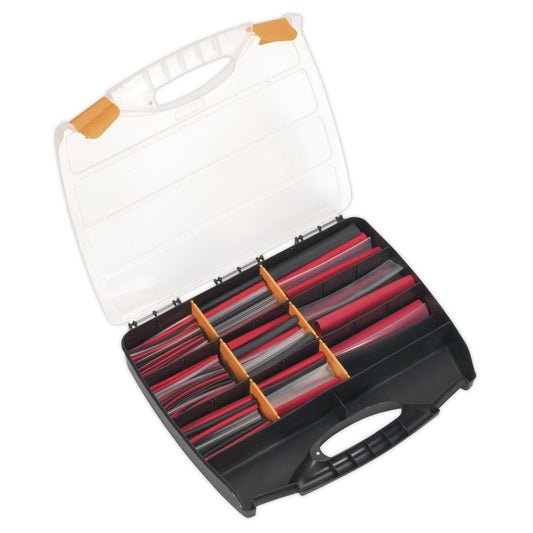 Sealey HSTAL261MC Heat Shrink Tubing Assortment 261pc Mixed Colours Adhesive Lined 100 & 150mm Sealey