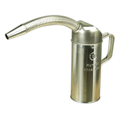 Sealey JM1F Measuring Jug Metal with Flexible Spout 1L Sealey