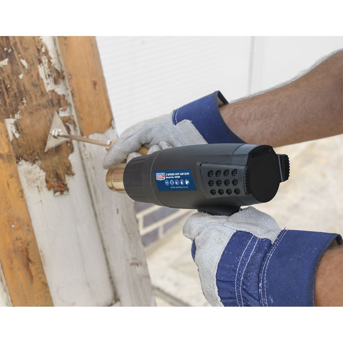 Sealey HS100 Hot Air Gun 1800W 3-Speed 50/420/650ºC Sealey