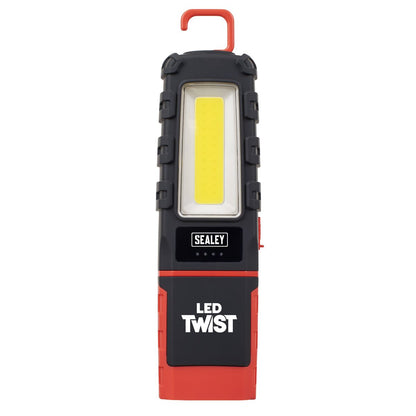 Sealey LED601 LED Twist Rechargeable Inspection Light 5W COB & 1W SMD Sealey