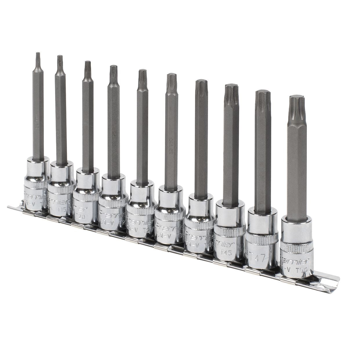 Sealey AK6236 TRX-Star* Socket Bit Set 10pc 3/8"Sq Drive 95mm Sealey