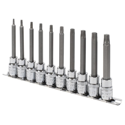 Sealey AK6236 TRX-Star* Socket Bit Set 10pc 3/8"Sq Drive 95mm Sealey