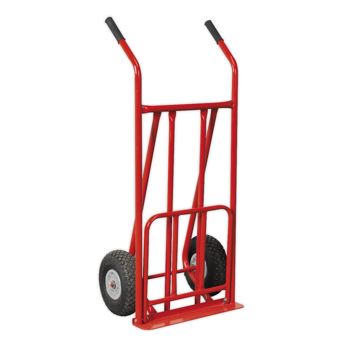 Sealey CST800 Sack Truck with Pneumatic Tyres Folding 150kg Capacity Sealey