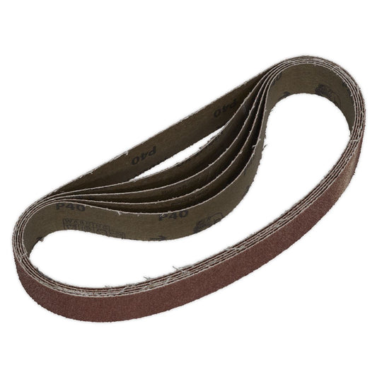 Sealey SB009 Sanding Belt 30 x 540mm 40Grit Pack of 5 Sealey