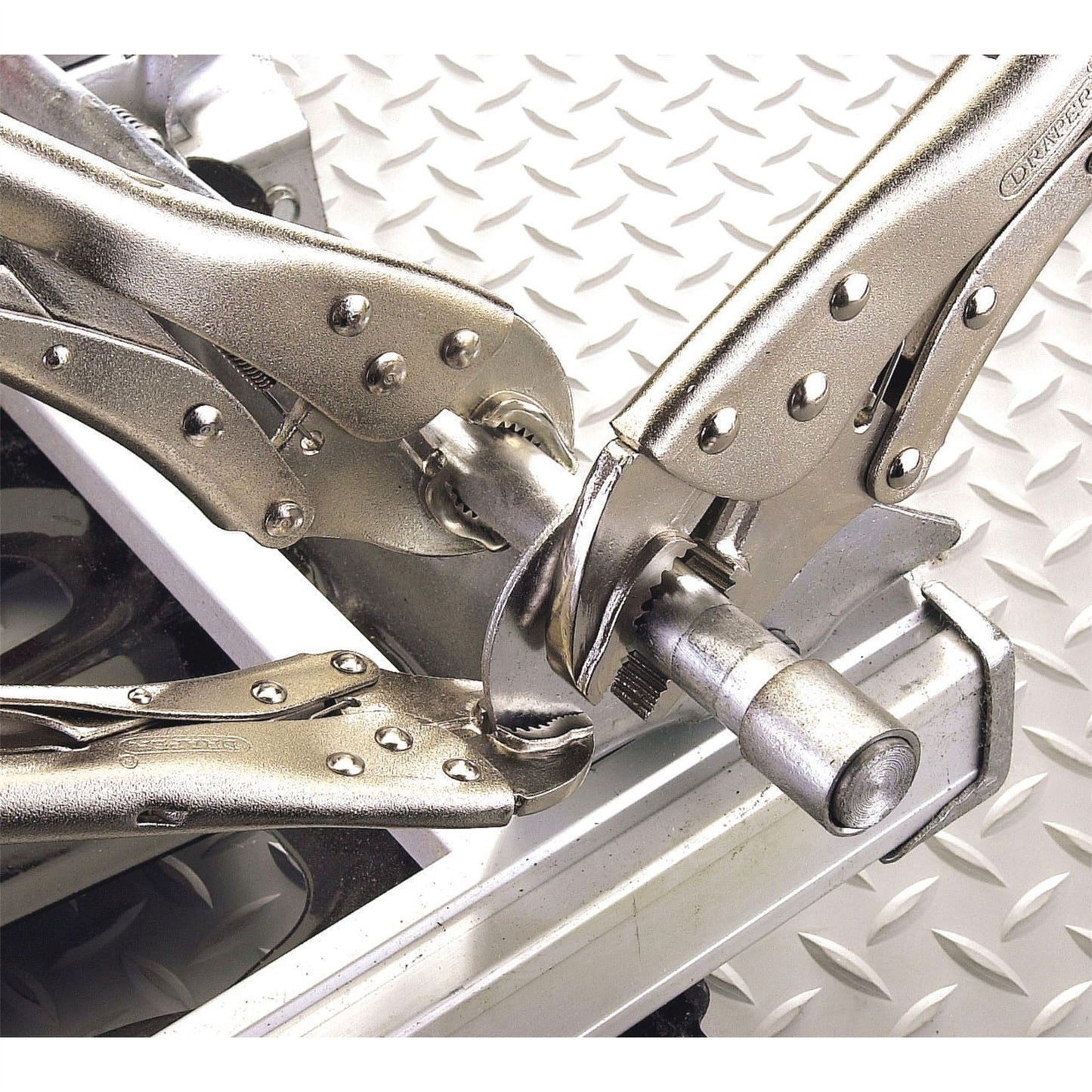 Draper 14040 Curved Jaw Self Grip Pliers Set 3 Piece Draper