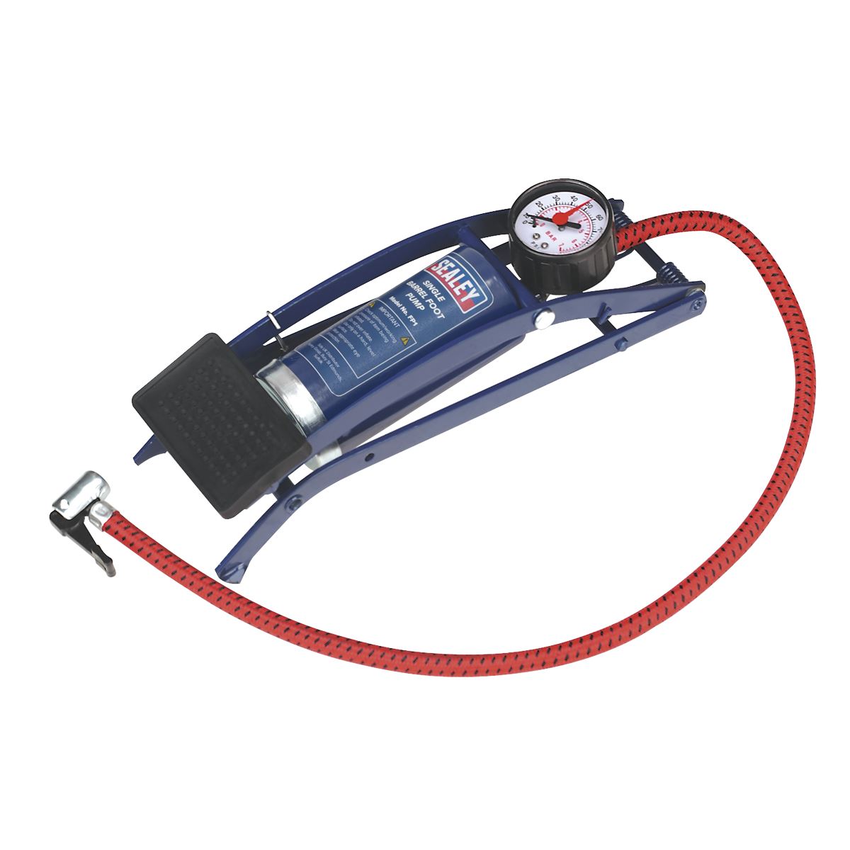 Sealey FP1 Foot Pump Single Barrel Sealey