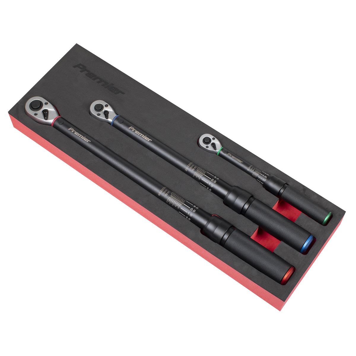 Sealey STW900SETB Torque Wrench Micrometer Style 3pc Set – Premier Black Sealey