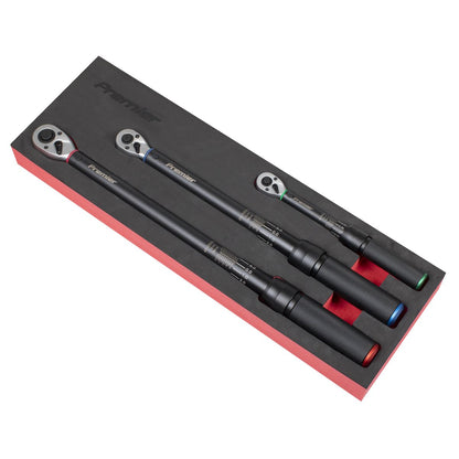 Sealey STW900SETB Torque Wrench Micrometer Style 3pc Set – Premier Black Sealey