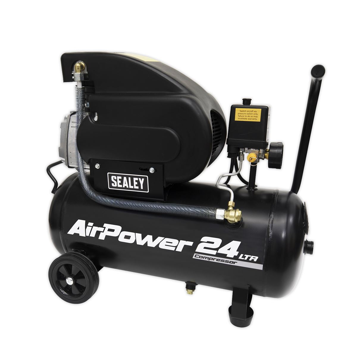 Sealey SAC2420A Air Compressor 24L Direct Drive 2hp Sealey