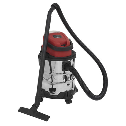 Sealey PC20VCOMBO4 Vacuum Cleaner 20L Wet & Dry Cordless 20V with 4Ah Battery & Charger Sealey