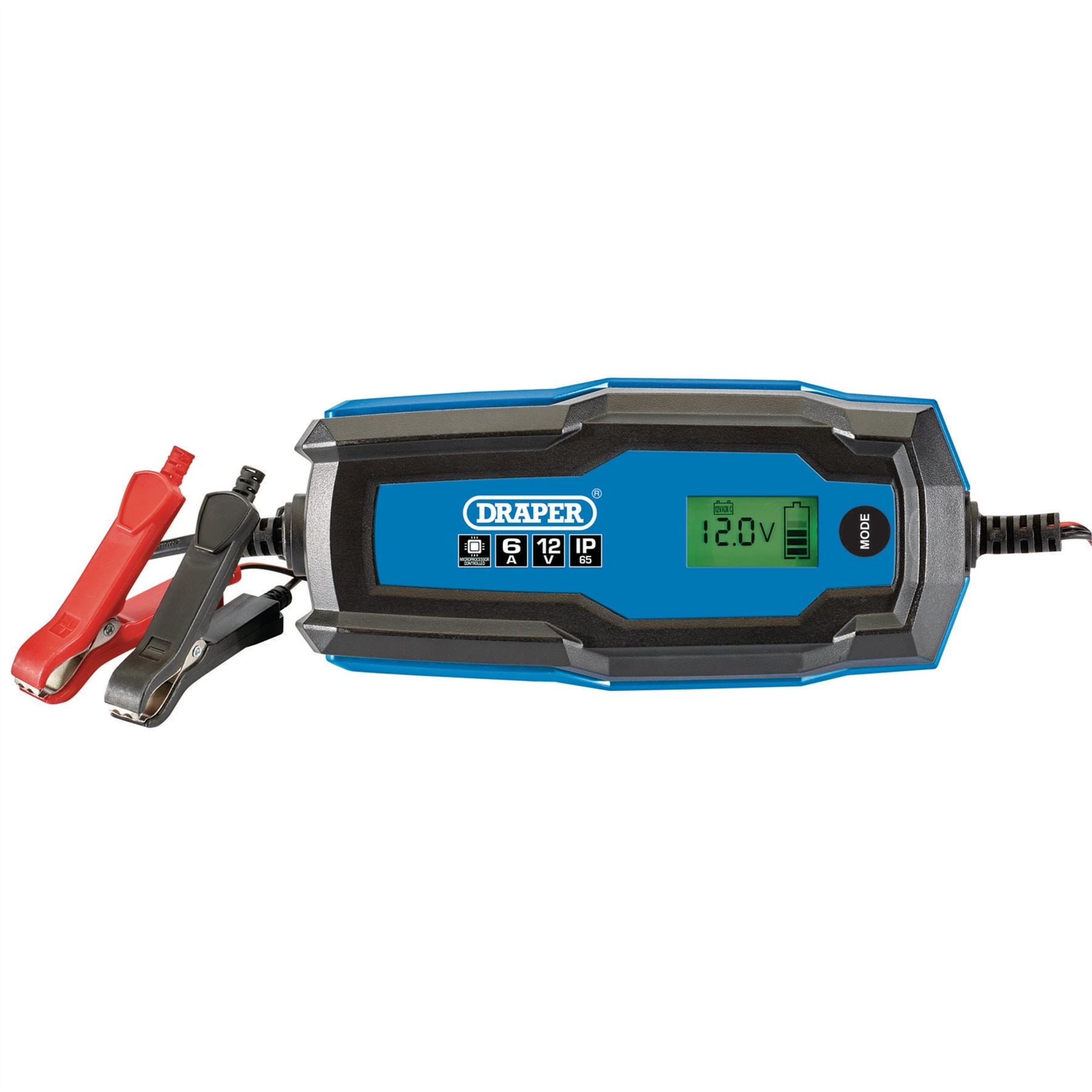 Draper 53490 6/12V Smart Charger and Battery Maintainer 6A Draper