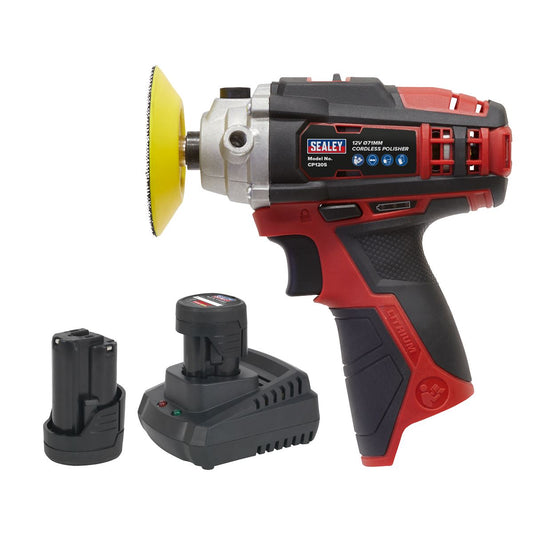 Sealey CP1205KIT Cordless Polisher Kit Ø71mm 12V SV12 Series - 2 Batteries Sealey