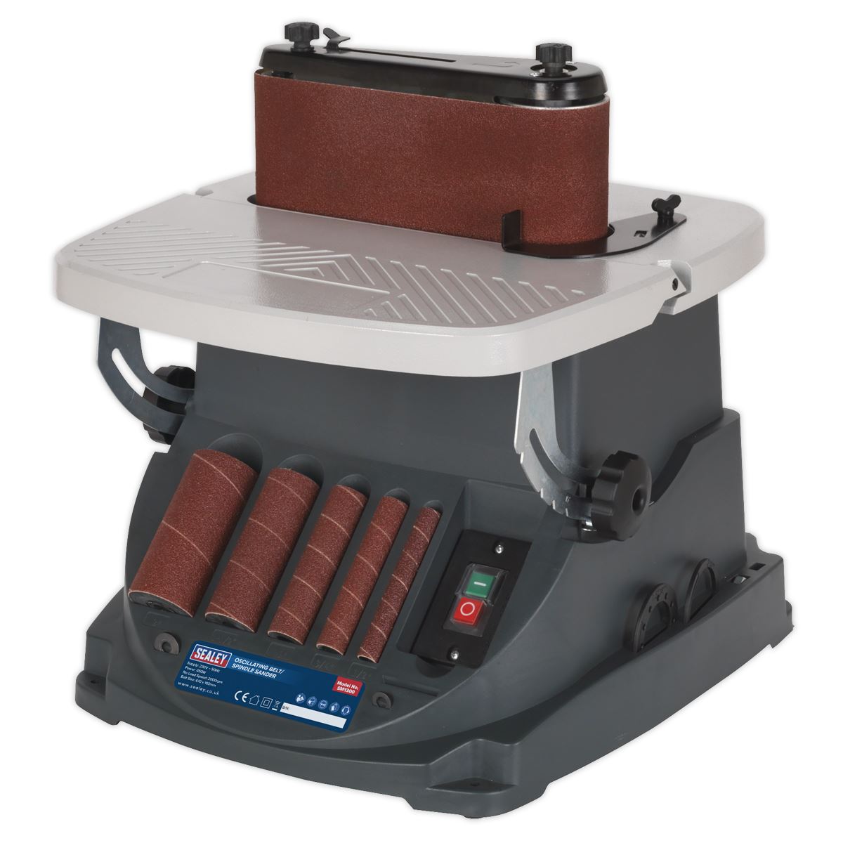Sealey SM1300 Oscillating Belt& Spindle/Bobbin Sander 230V Sealey