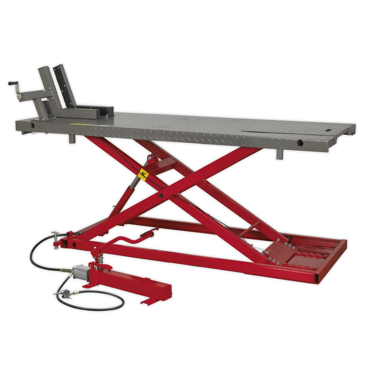 Sealey MC680A Heavy-Duty Air/Hydraulic Motorcycle Lift 680kg Capacity Sealey
