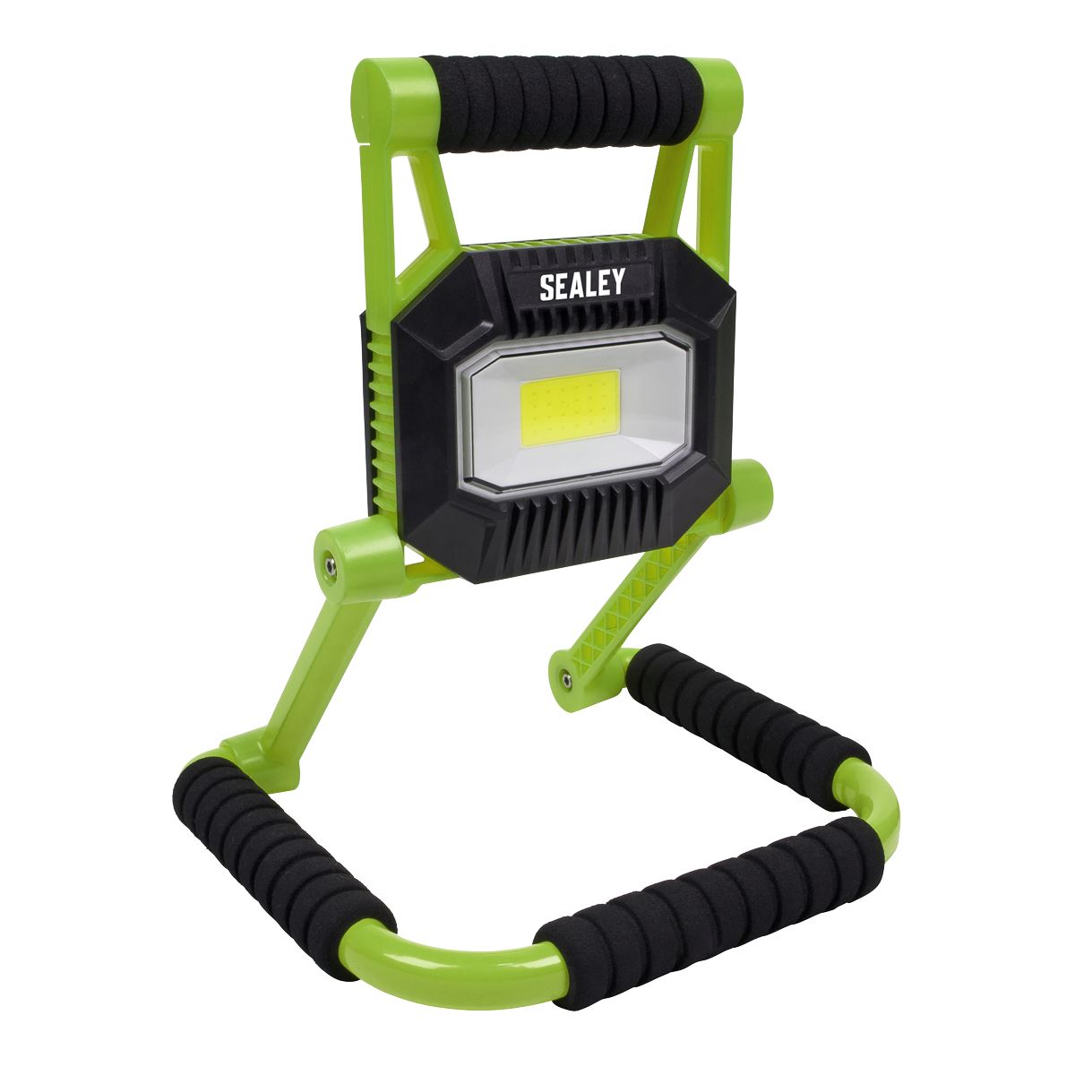 Sealey LEDFL10W Rechargeable Portable Fold Flat Floodlight 10W COB LED Lithium-ion Sealey