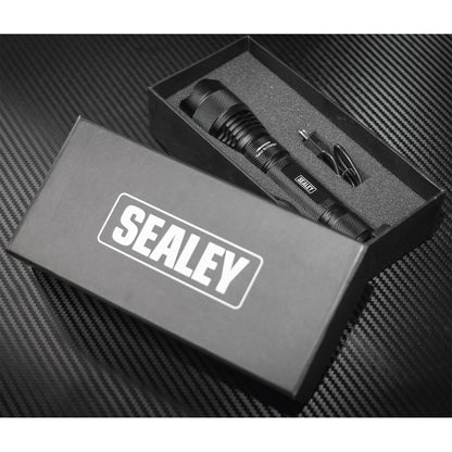 Sealey LED449 Aluminium Torch 10W SMD LED Adjustable Focus Rechargeable Sealey