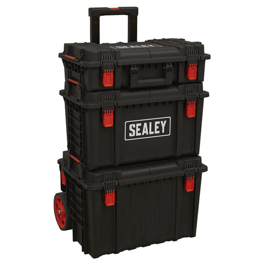 Sealey AP890 Mobile Storage System Set 3pc Heavy-Duty Sealey