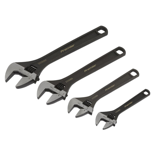 Sealey AK9567 Adjustable Wrench Set 4pc Sealey