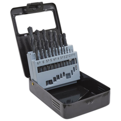 Sealey DBS19RF HSS Roll Forged Drill Bit Set 19pc Ø1-10mm Sealey