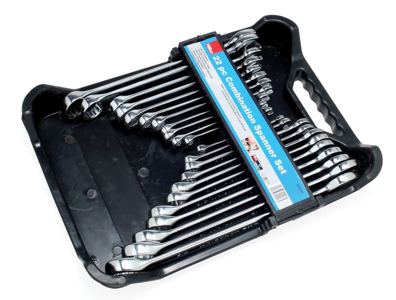 Hilka 22 pce Combination Spanner Set AF & Metric Pro Craft  16212203 Hilka