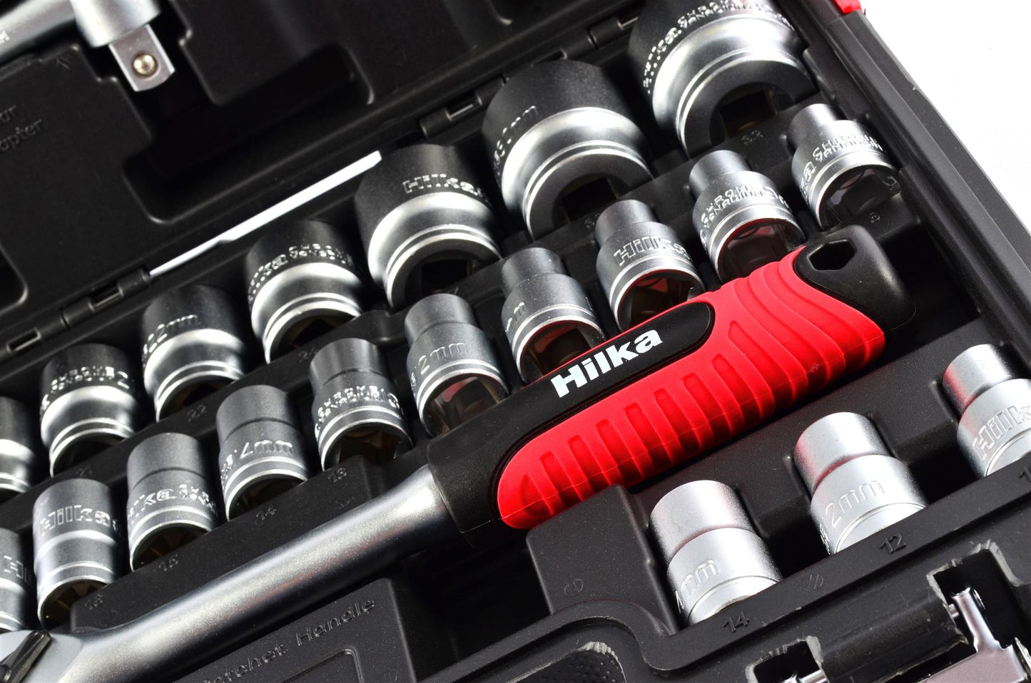 Hilka 32 pce 1/2" Drive Socket Set Metric 01123202 Hilka
