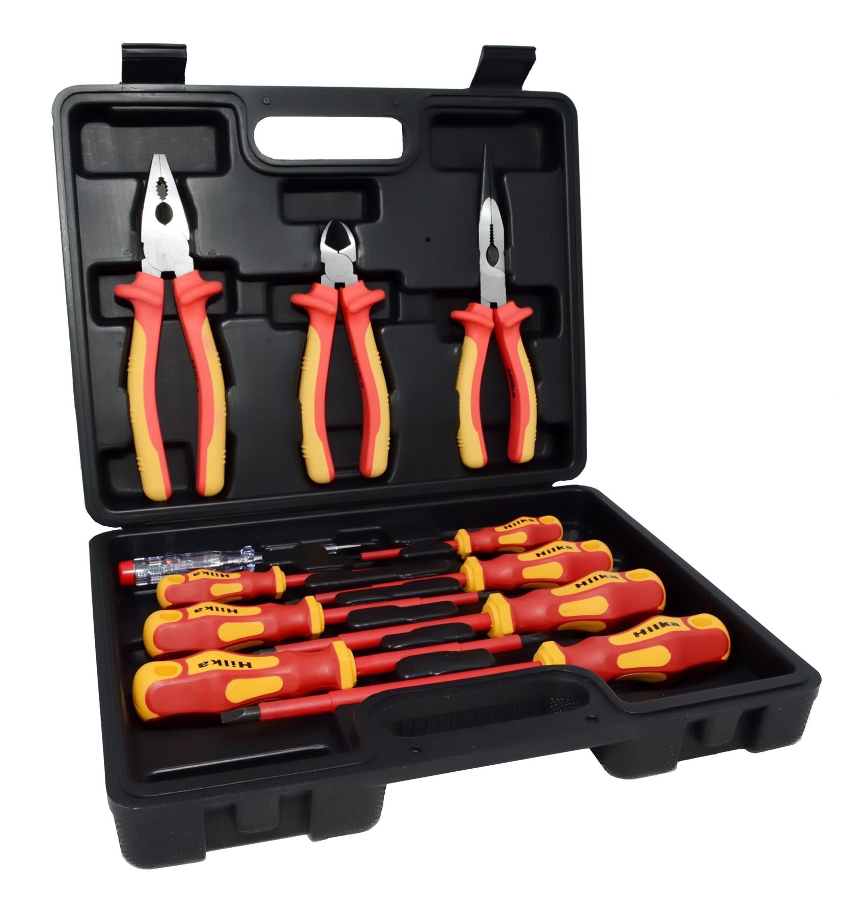 Hilka 11 Piece VDE Screwdriver & Plier Set 1000v Rating 34688011 Hilka