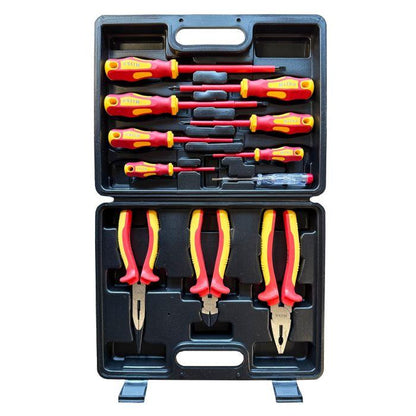 Hilka 11 Piece VDE Screwdriver & Plier Set 1000v Rating 34688011 Hilka