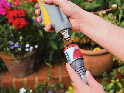 Hozelock 2035 Pro Metal AquaStop Hose Connector 12.5-15mm 1/2-5/8in Hozelock