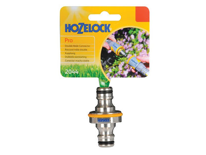 Hozelock 2044 Pro Metal Double Male Connector 12.5mm 1/2in Hozelock