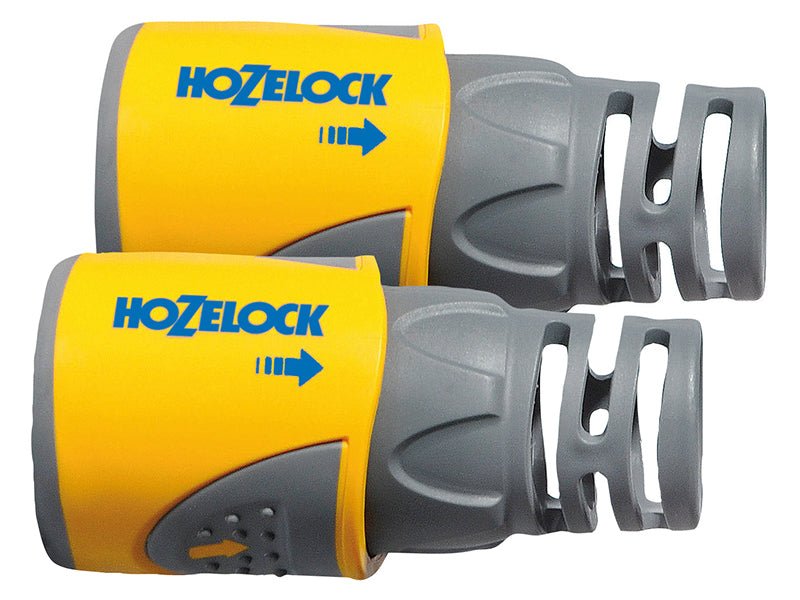 Hozelock 2050 Hose End Connector Plus for 12.5-15mm 1/2-5/8in Hose Twin Pack Hozelock