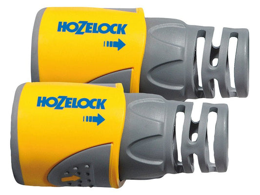 Hozelock 2050 Hose End Connector Plus for 12.5-15mm 1/2-5/8in Hose Twin Pack Hozelock