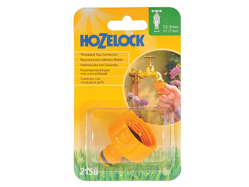 Hozelock 2158 Male Threaded Tap Connector 1in BSP Female Thread Hozelock