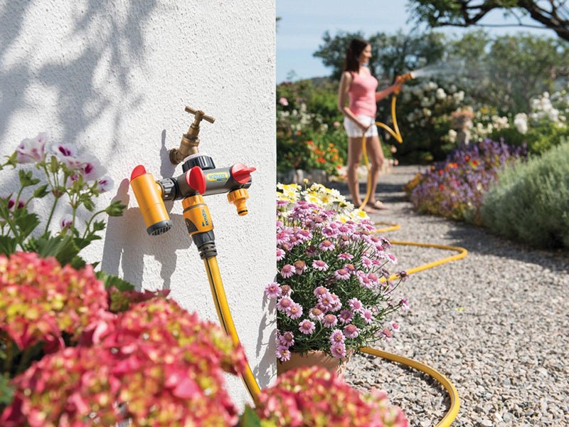 Hozelock 2250 Flowmax 3-Way Tap Connector 1/2 - 1in BSP Hozelock