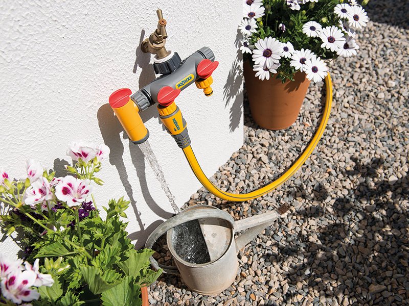 Hozelock 2250 Flowmax 3-Way Tap Connector 1/2 - 1in BSP Hozelock